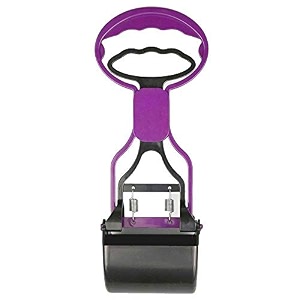 psk pet mart pet pooper scooper 11 inch length portable handle cleaning pickup clip poop scoop for dog and cat animal waste color may vary11 inch scooper