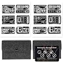 PSKOOK 12 Pcs Survival Multitool Card Emergency Camping Tool EDC Kit in Your Wallet Outdoor Hunting Fishing Hiking Gear