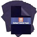 PSLER Blue Carbon Paper for Tracing - 30Pcs Graphite Transfer Paper, A4