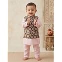 Pspeaches Boys Cotton Full Sleeves Mandarin Collar
