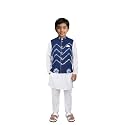 Pspeaches Boys Ethnic White Cotton Full Sleeve