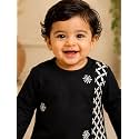 Pspeaches Boys Silk Full Sleeves Round Neck