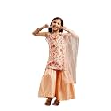 Pspeaches Girls Floral Printed Regular Kurta With