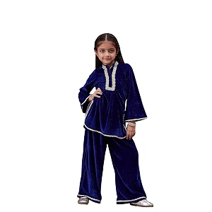 PS PEACHES Girls Kurta Set