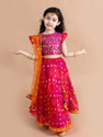Pspeaches Girls Lehenga Choli Ethnic Wear Self