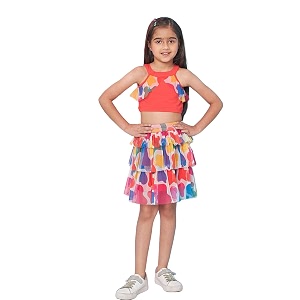 Pspeaches Girls Pure Wool Halter Neck Sleeveless