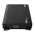 Pssopp 4 Channel Car Amplifier, Aluminum Alloy Power Amp with High Capacity Capacitors, Ideal for Car Audio System