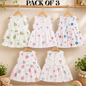 PSTRENDZ Baby Girls Above Knee Casual Dress