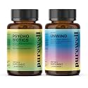 Psychobiotics + Unwind Bundle for Women — Probiotics & Prebiotics for Gut Health + Cortisol Support Supplement— Support Digestive Health & Stress Balance Daily Routine