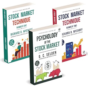 psychology of the stock market  stock market technique book one  stock market technique book two  g c selden  richard d wyckoff  english money  from darwin mastermind 10 on poster hindi