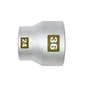 pt auto warehouse ofs-2436mm - 2-in-1 hex oil filter wrench socket 3834 dr - 24mm amp 36mm