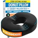 PT ENDORSED Donut Pillow for Tailbone Pain Relief Cushion - Coccyx & Hemorrhoid Pillow for Sitting - Donut Seat Cushion for Pressure Relief, Prostate, Postpartum, Pressure Sores, Lifting Cushions