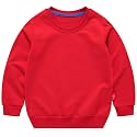 PTPuke Toddler Boys Girls Solid Cotton Thin Sweatshirt Long Sleeve top T-Shirts