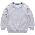 PTPuke Toddler Boys Girls Solid Cotton Thin Sweatshirt Long Sleeve top T-Shirts