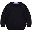 PTPuke Toddler Boys Girls Solid Cotton Thin Sweatshirt Long Sleeve top T-Shirts