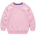 PTPuke Toddler Boys Girls Solid Cotton Thin Sweatshirt Long Sleeve top T-Shirts