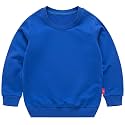 PTPuke Toddler Boys Girls Solid Cotton Thin Sweatshirt Long Sleeve top T-Shirts