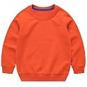 PTPuke Toddler Boys Girls Solid Cotton Thin Sweatshirt Long Sleeve top T-Shirts
