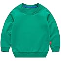 PTPuke Toddler Boys Girls Solid Cotton Thin Sweatshirt Long Sleeve top T-Shirts
