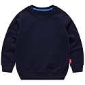PTPuke Toddler Boys Girls Solid Cotton Thin Sweatshirt Long Sleeve top T-Shirts