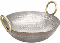 PTR Hammered Iron Kadhai with Handle 