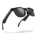 pTron Orbis Neo Smart Glasses w/Bluetooth V5.4, Open Ear Music, Handsfree Calls, Eye Protection, 7Hrs Playtime, Lightweight & Stylish Wireless Sunglasses, Connect with Phones/Tablets (Black)