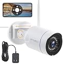 [PTZ & Auto Track] xmartO 1296p HD Wireless Pan Tilt WiFi Security Camera w. 2-Way Audio, 80ft IR Night Vision & Flood Light, 8X Digital Zoom (Works standalone or NVR, SD Card& Cloud Storage & Alexa