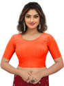 PU Fashion Round Neck Women Blouse