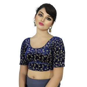 PU Fashion Stylish Golden Embroidery Work Readymade