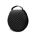 PU Leather CD/DVD Case - 20 Capacity Portable Storage Tray with Zipper Closure, Space-Saving for Cars and Homes (black1)