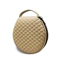 PU Leather CD/DVD Case - 20 Capacity Portable Storage Tray with Zipper Closure, Space-Saving for Cars and Homes (beige1)