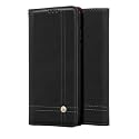 PUDINI® Flip Cover for OnePlus 9R 5G Case PU Leather Auto Magnet Pouch Closure - Black
