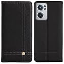 PUDINI® Flip Cover for OnePlus Nord CE 2 5G Case PU Leather Auto Magnet Pouch Closure - Black