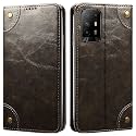 PU Leather Wallet Folio Case for Oppo F19 Pro Plus/Pro+ Flip Cover Book Design Pouch with Stand &amp; Card Slot Magnetic Push Closure - Grey