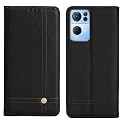 PUDINI® Flip Cover for Oppo Reno 7 PRO 5G | Oppo Reno7 PRO 5G Case PU Leather Auto Magnet Pouch Closure - Black