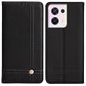 PUDINI® Flip Cover for Oppo Reno8 5G | Reno 8 5G Case PU Leather Auto Magnet Pouch Closure - Black