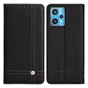 PUDINI® Flip Cover for Realme 9 Pro+ | Realme 9 Pro Plus Case PU Leather Auto Magnet Pouch Closure - Black