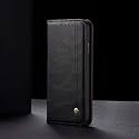PUDINI® Flip Cover for Realme X7 PRO Case PU Leather Auto Magnet Pouch Closure - Black