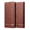 PUDINI® Flip Cover for Samsung Galaxy A70 / Galaxy A70s Case PU Leather Auto Magnet Pouch Closure - Brown