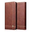 PUDINI® Flip Cover for Samsung Galaxy A72 Case PU Leather Auto Magnet Pouch Closure - Brown