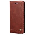 PUDINI® Flip Cover for Samsung Galaxy S8 Case PU Leather Auto Magnet Pouch Closure - Brown