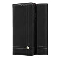 PUDINI® Flip Cover for Xiaomi Mi 11 Ultra Case PU Leather Auto Magnet Pouch Closure - Black
