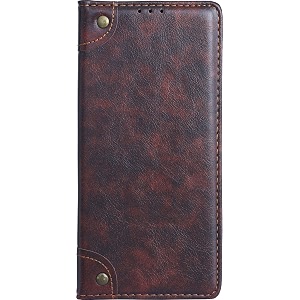 pu leather wallet folio case for samsung galaxy a70  galaxy a70s flip cover book design pouch with stand amp card slot magnetic push closure - coffee