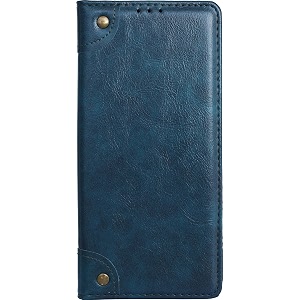 pu leather wallet folio case for samsung galaxy s22 ultra flip cover book design pouch with stand amp card slot magnetic push closure - blue