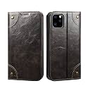 PU Leather Wallet Folio Case for Apple iPhone 11 PRO (5.8) Flip Cover Book Design Pouch with Stand &amp; Card Slot Magnetic Push Closure - Grey