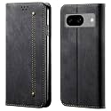 PUDINI® Luxury Denim Leather Finish Flip Cover for Apple iPhone 13 PRO Wallet Case Cards Slot with Magnetic Closer, Kickstand Flip Cover, 360° Protection - Black
