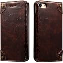 PU Leather Wallet Folio Case for Apple iPhone 7 / iPhone 8 / iPhone SE 2022/2020 (4.7 Inch) Flip Cover Book Design Pouch with Stand &amp; Card Slot Magnetic Push Closure - Coffee