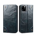 PU Leather Wallet Folio Case for Apple iPhone 11 Pro MAX (6.5) Flip Cover Book Design Pouch with Stand &amp; Card Slot Magnetic Push Closure - Blue
