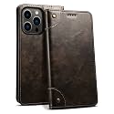 PU Leather Wallet Folio Case for Apple iPhone 13 Pro Max Flip Cover Book Design Pouch with Stand &amp; Card Slot Magnetic Push Closure - Grey