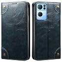 PU Leather Wallet Folio Case for Oppo Reno7 PRO 5G | Oppo Reno 7 PRO 5G Flip Cover Book Design Pouch with Stand &amp; Card Slot Magnetic Push Closure - Blue